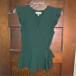 Green Monteau S Wrap Top
